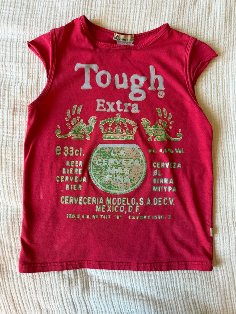Vintage Y2K tough extra Modelo graphic top
